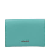 Jil Sander Green Leather Cardholder